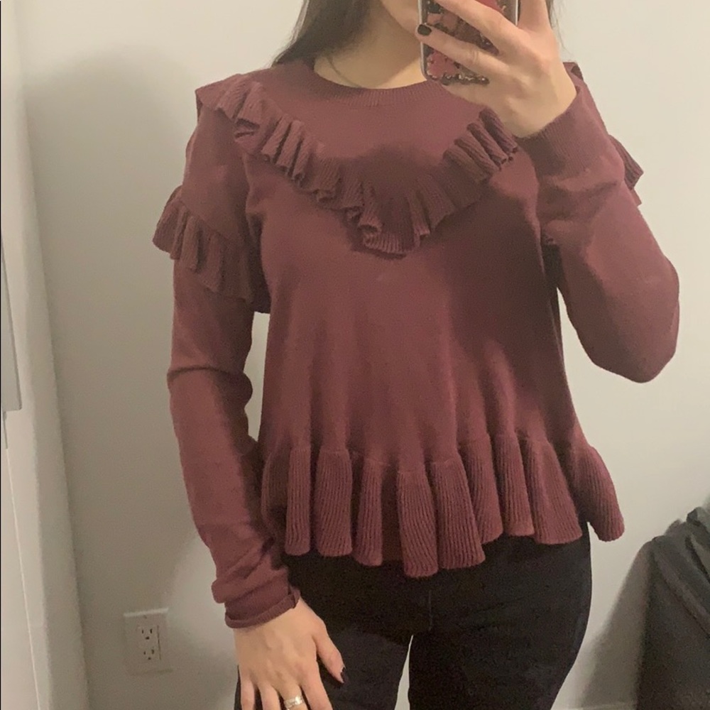 Classy Comfy burgundy sweater